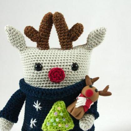 Rudy the square reindeer - crochet ..
