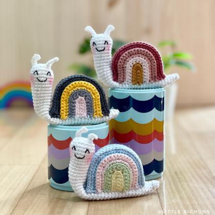 The rainbow snails | PDF crochet pa..