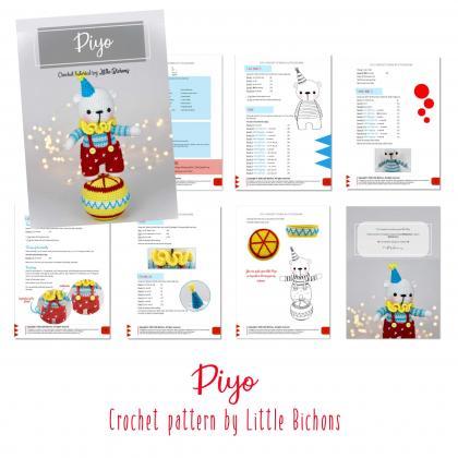 Piyo The Circus Bear | Pdf Crochet Pattern