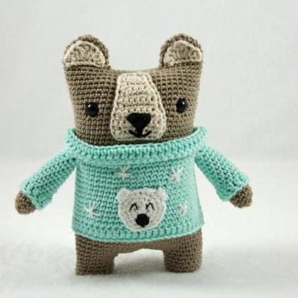 Michel the square Bear - crochet pa..