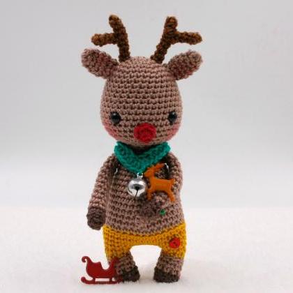 Tim The Mini Reindeer | Pdf Crochet Pattern.