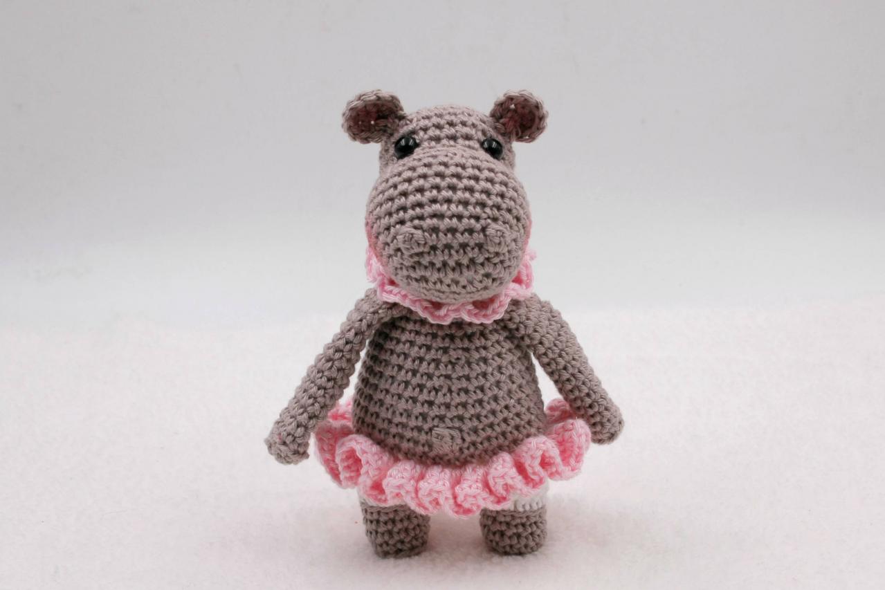 Crochet Pattern - Flora The Mini Hippopotamus