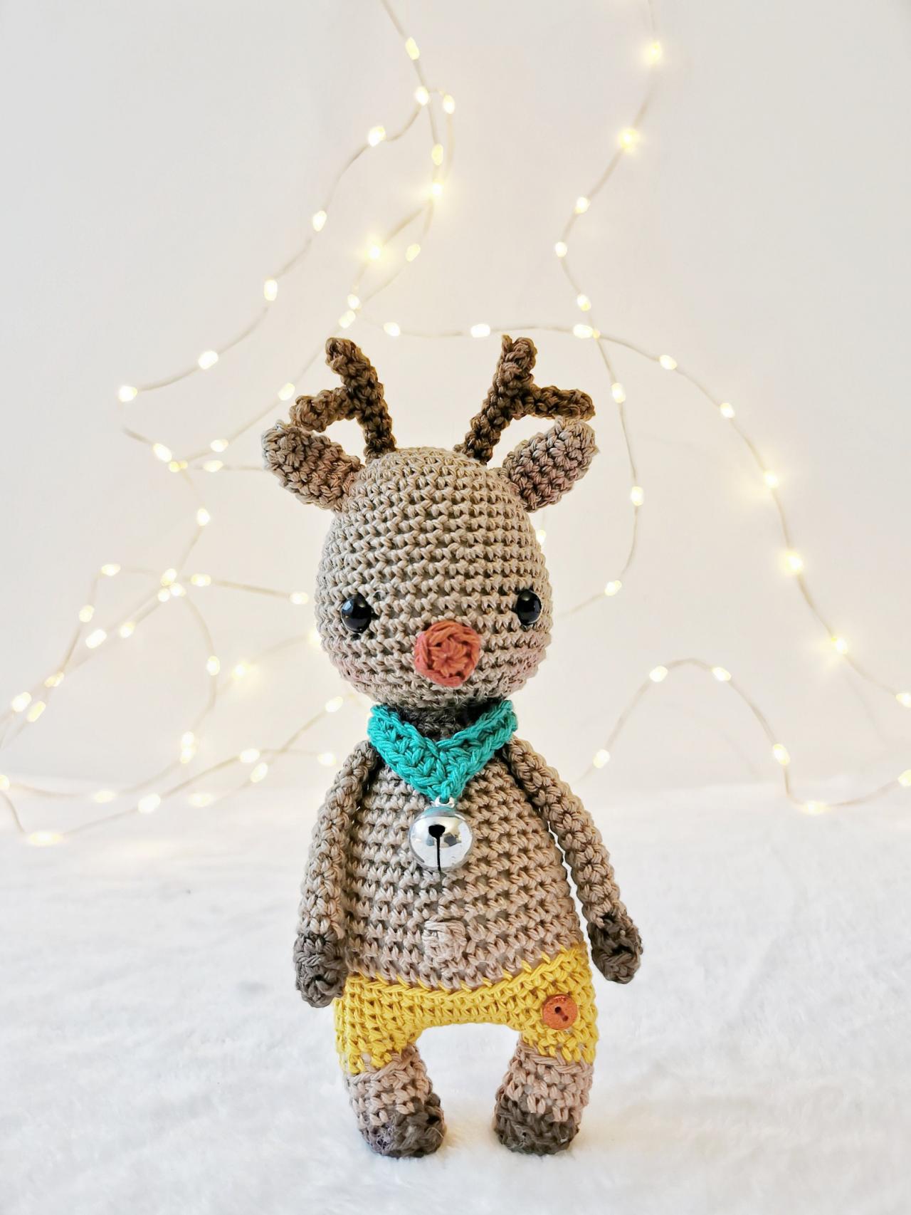 Tim The Mini Reindeer | Pdf Crochet Pattern.
