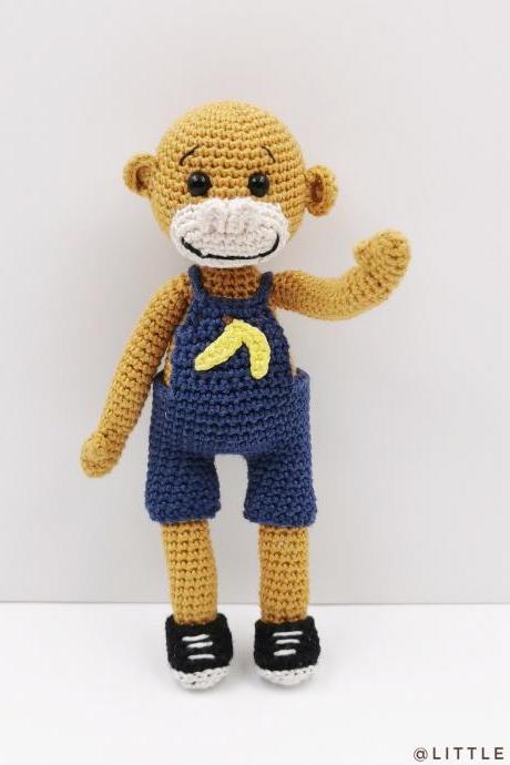 Crochet Pattern - Siloh The Monkey (complete Set)